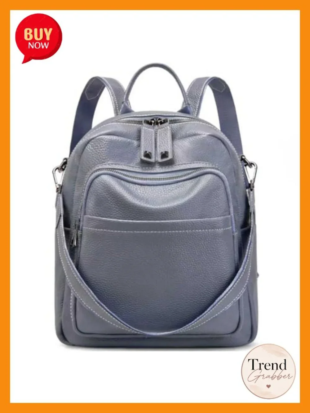Genuine Leather Convertible Backpack Purse Anti-Theft Women's Travel Backpack